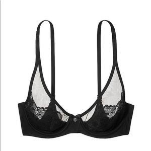 Victoria’s Secret Body Unlined Demi Black Bra